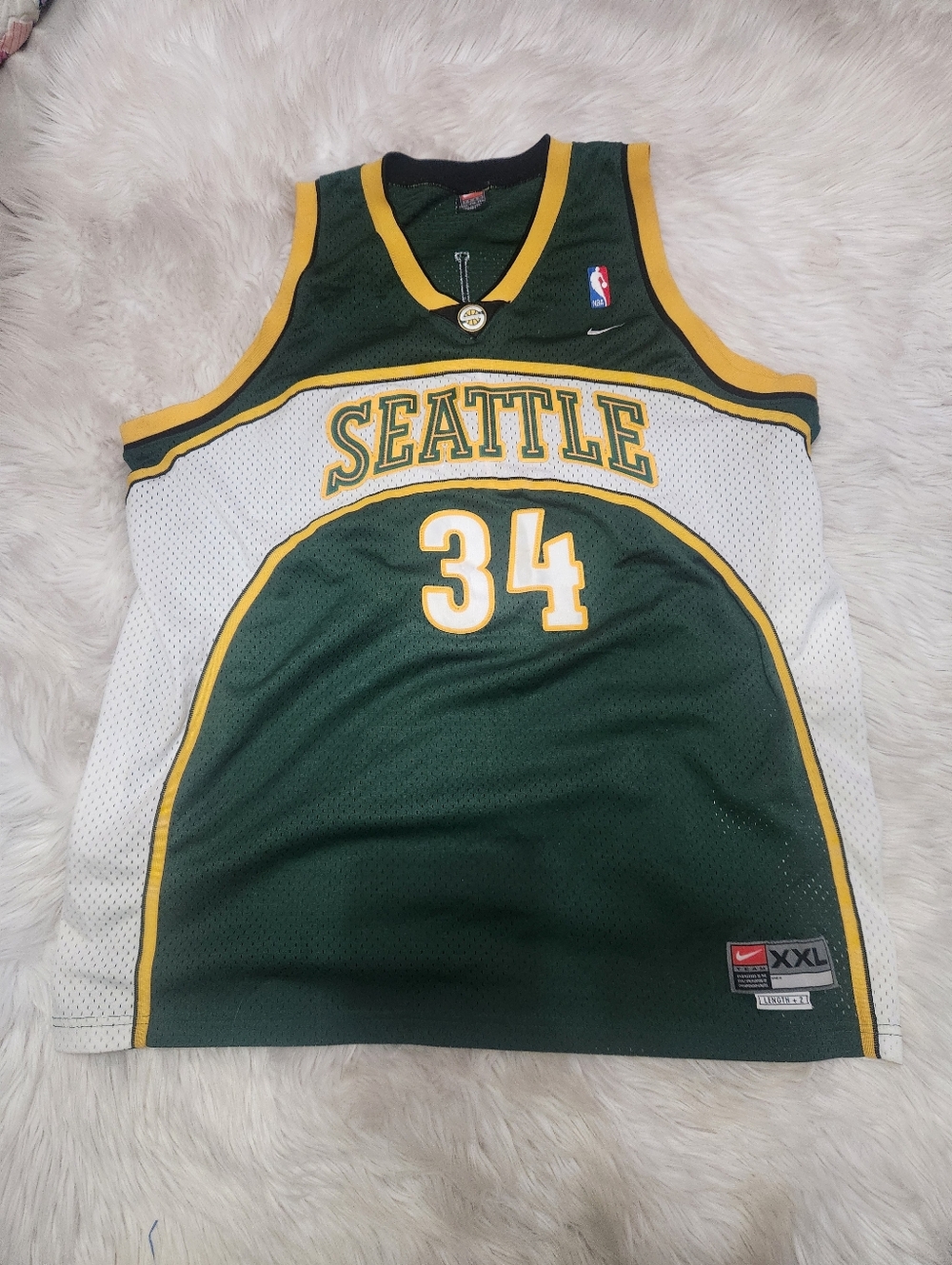 Authentic RAY ALLEN Seattle Sonics Jersey XXL 2XL 48 Nike Swingman Vintage